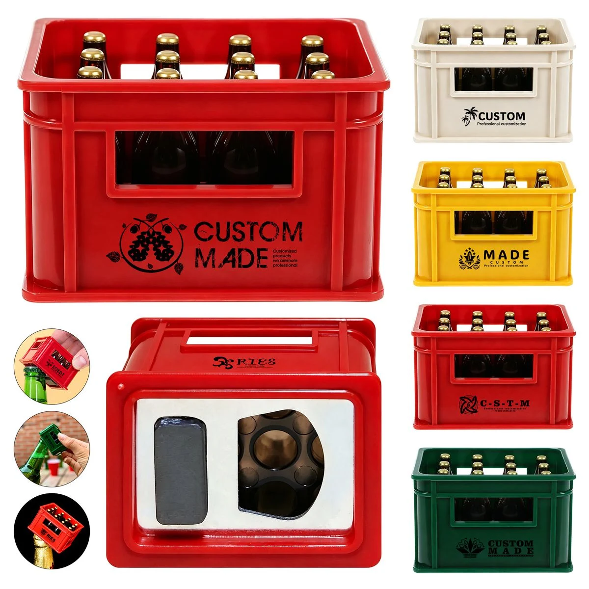 Creative Beer Box Bottle Opener Magnetic Refrigerator Sticker Magnet 1
