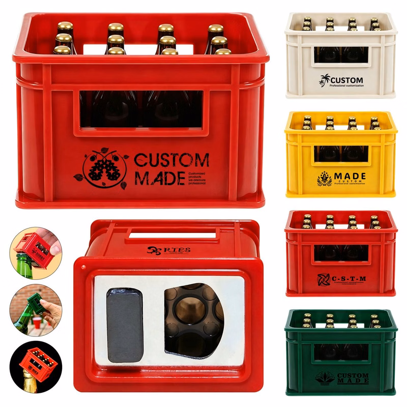 Creative Beer Box Bottle Opener Magnetic Refrigerator Sticker Magnet