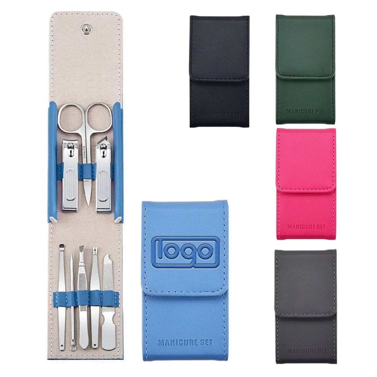 8-Piece Portable Manicure Set w/ Case 1