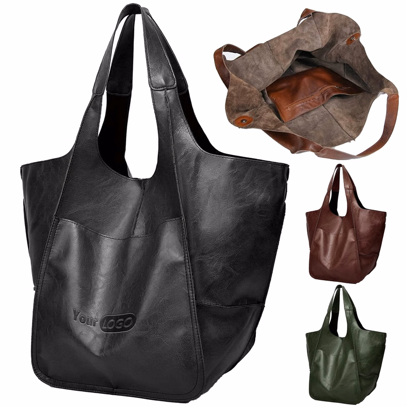 Pu Retro Minimalist Tote Bag