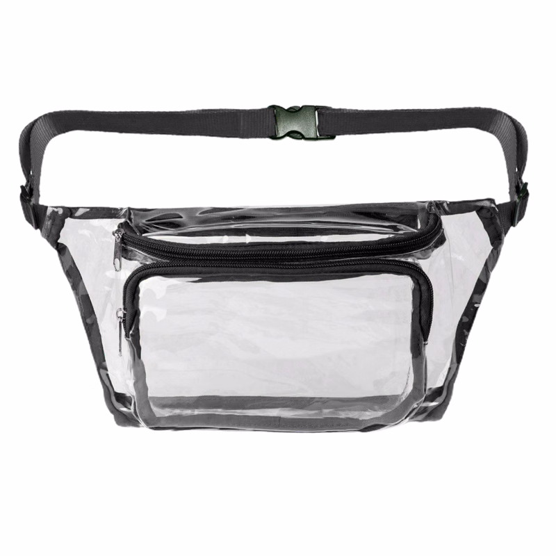Clear PVC Waist Bag Stadium Approved Fanny Pack