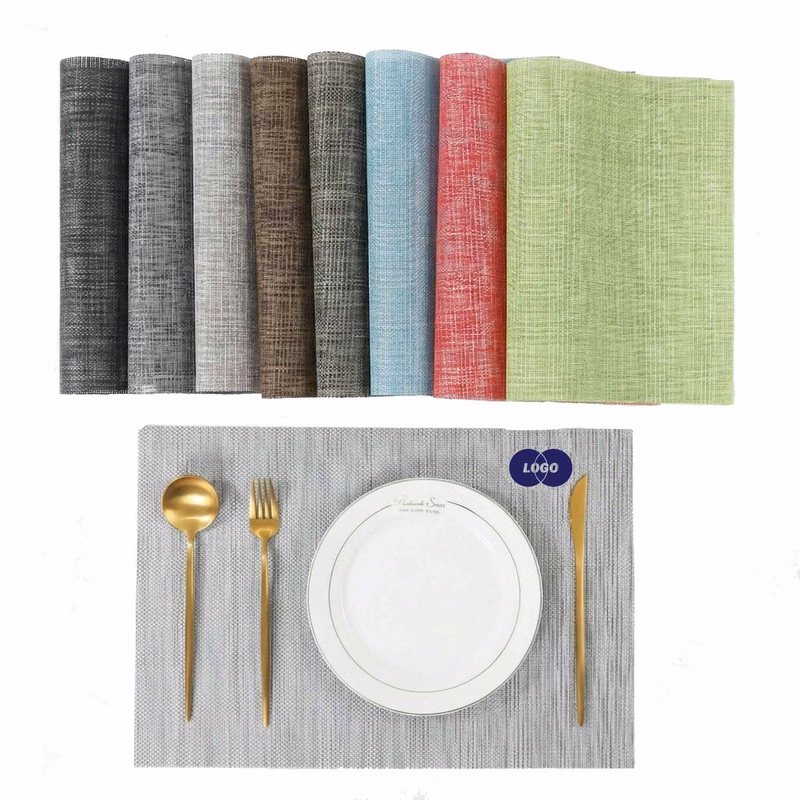 Woven Pvc Non Slip Dining Table Decor Mat