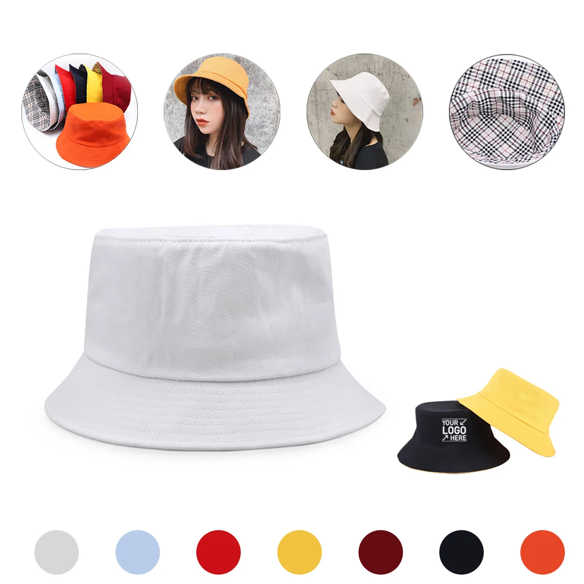 Cotton Sun-Proof Bucket Hat 1