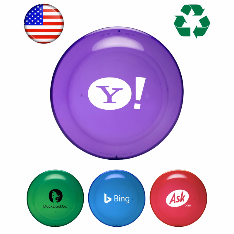 USA Made - Frisbee - 9 inch Round Flying Disc - Frosted Colors