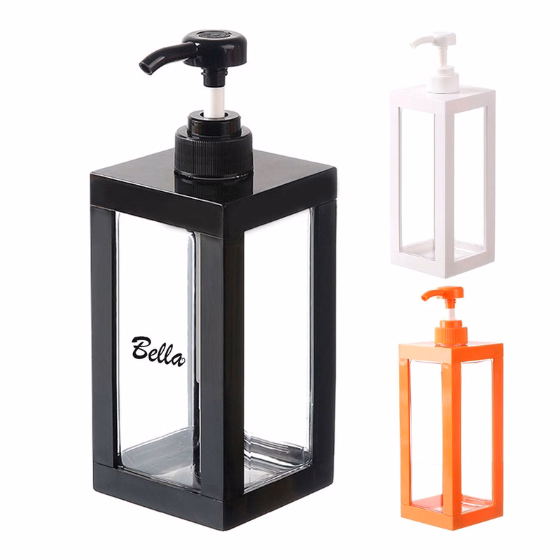 16oz Square pump bottle dispenser
