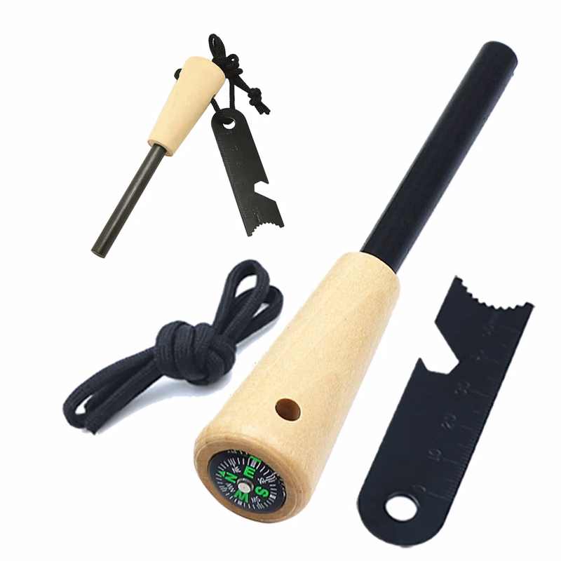 Camping Magnesium Rod With Compass