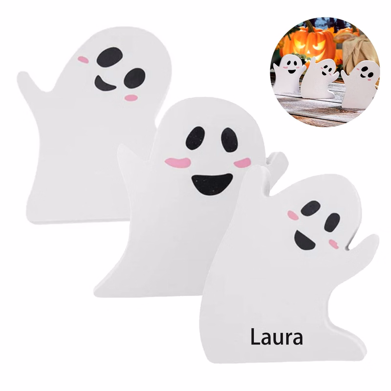 Plastic Halloween Ghost Decoration Pendant