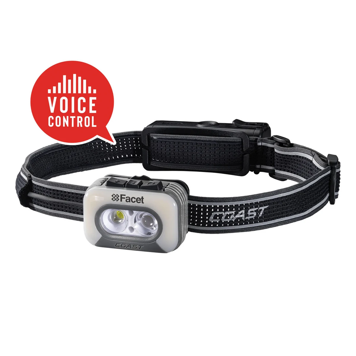COAST® Rechargeable Voice Controlled Headlamp 1