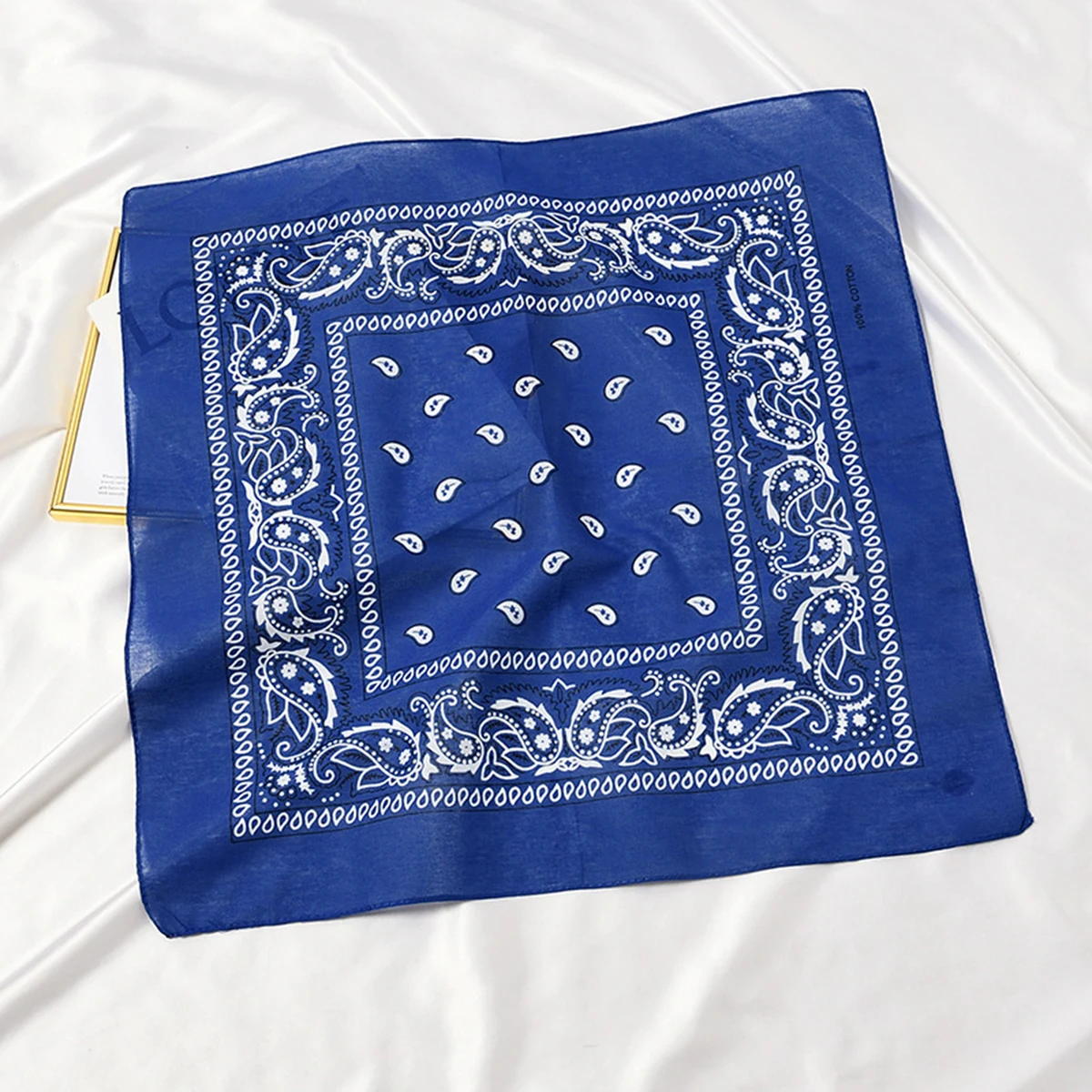 Cotton Custom Printed Square Scarf 1