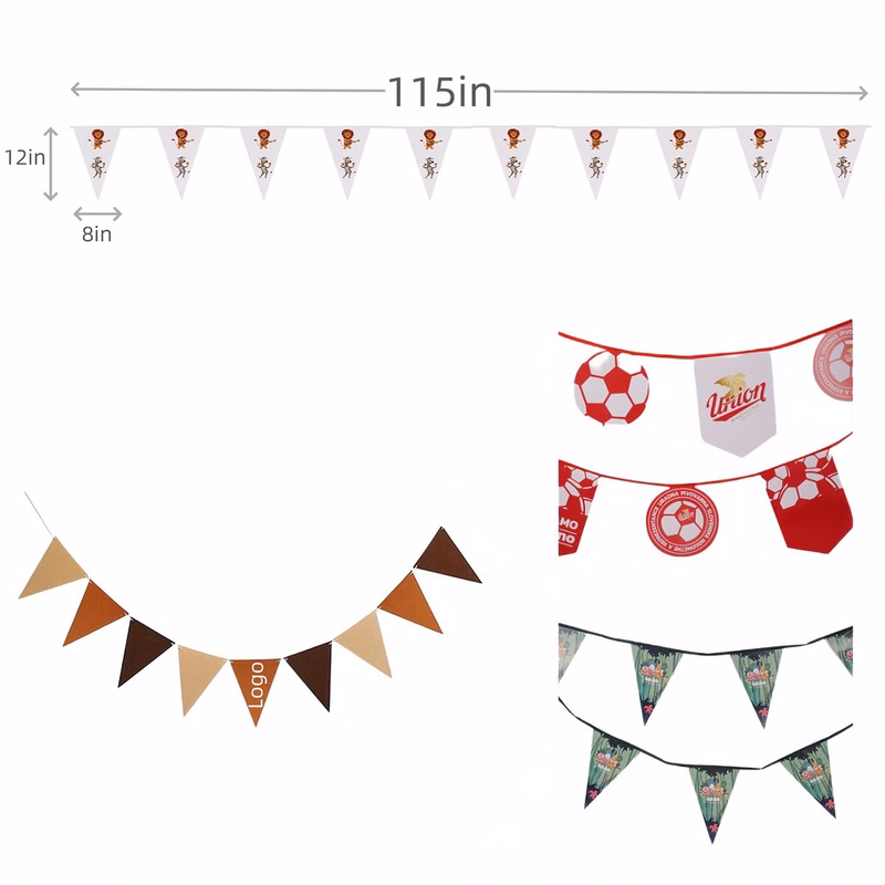 Custom Art Paper Bunting Banner Set