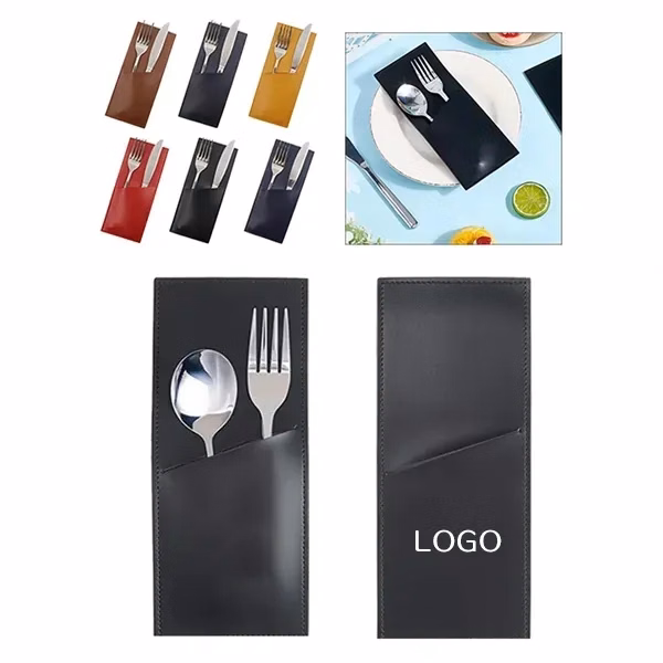 PU Leather Cutlery Holder