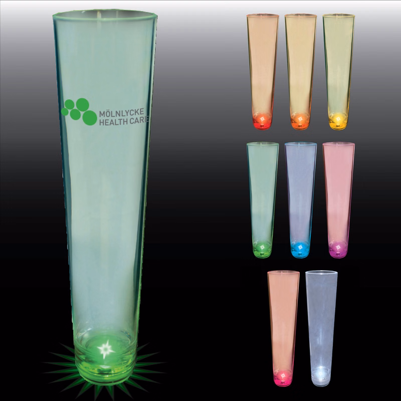 7oz Light Up Plastic Champagne Shooter Flute