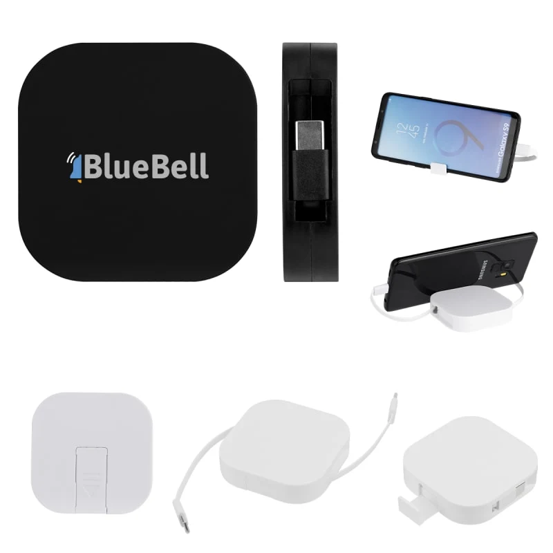 60W RABS Retractable Quick Charging Cable & Phone Stand 1