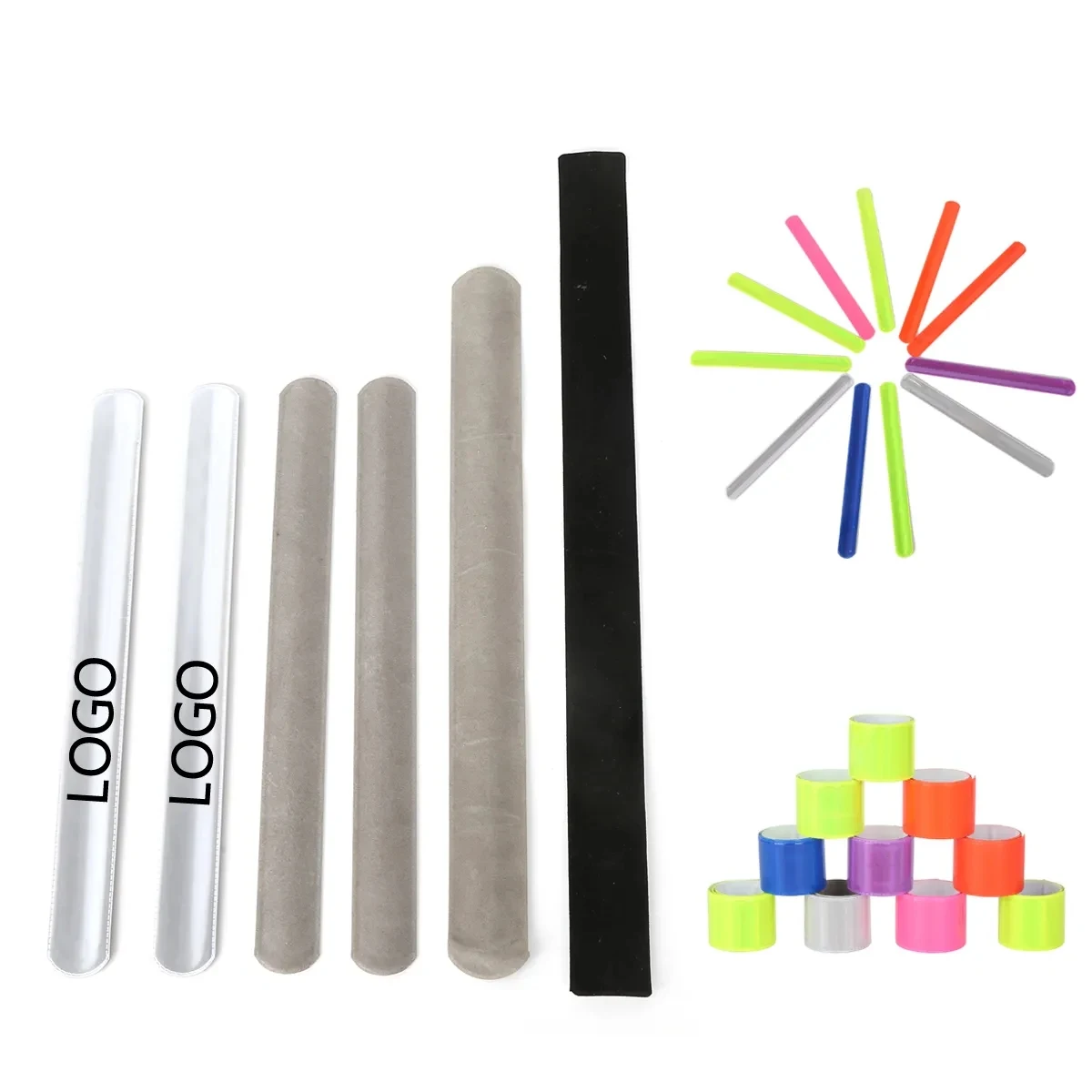 PVC Reflective Wristband Bracelets 1