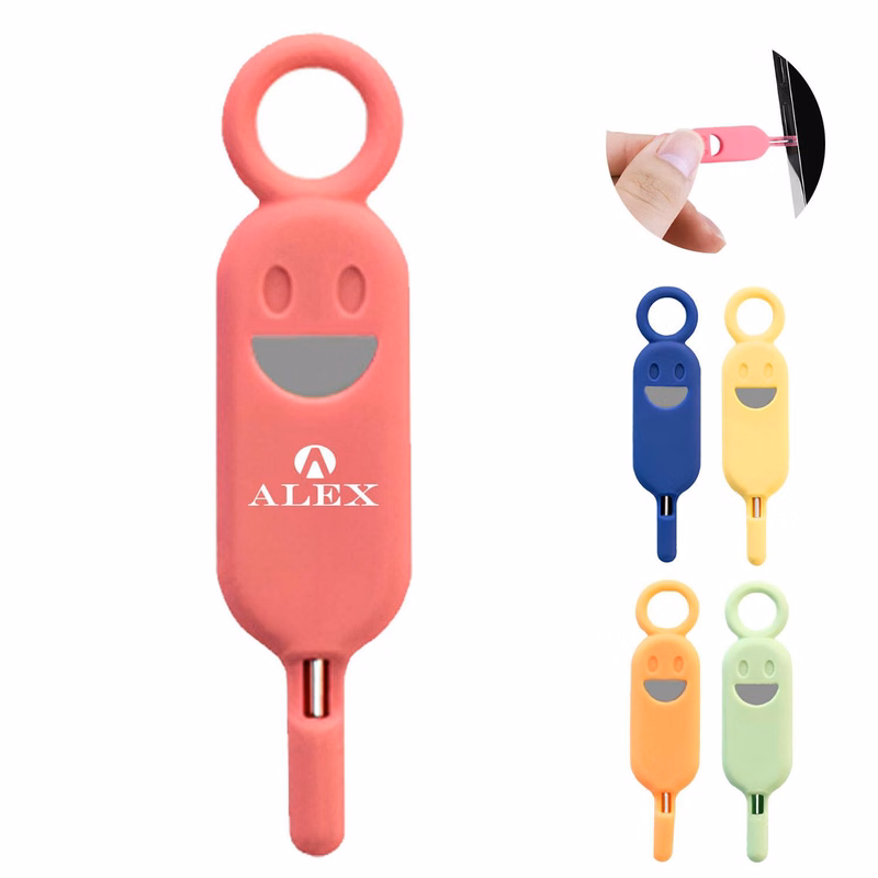 Portable Durable Silicone Covered SIM Card Ejector Tool