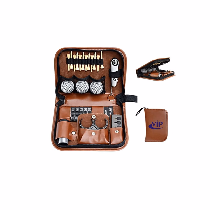 PU Leather Golf Ball Storage Bag