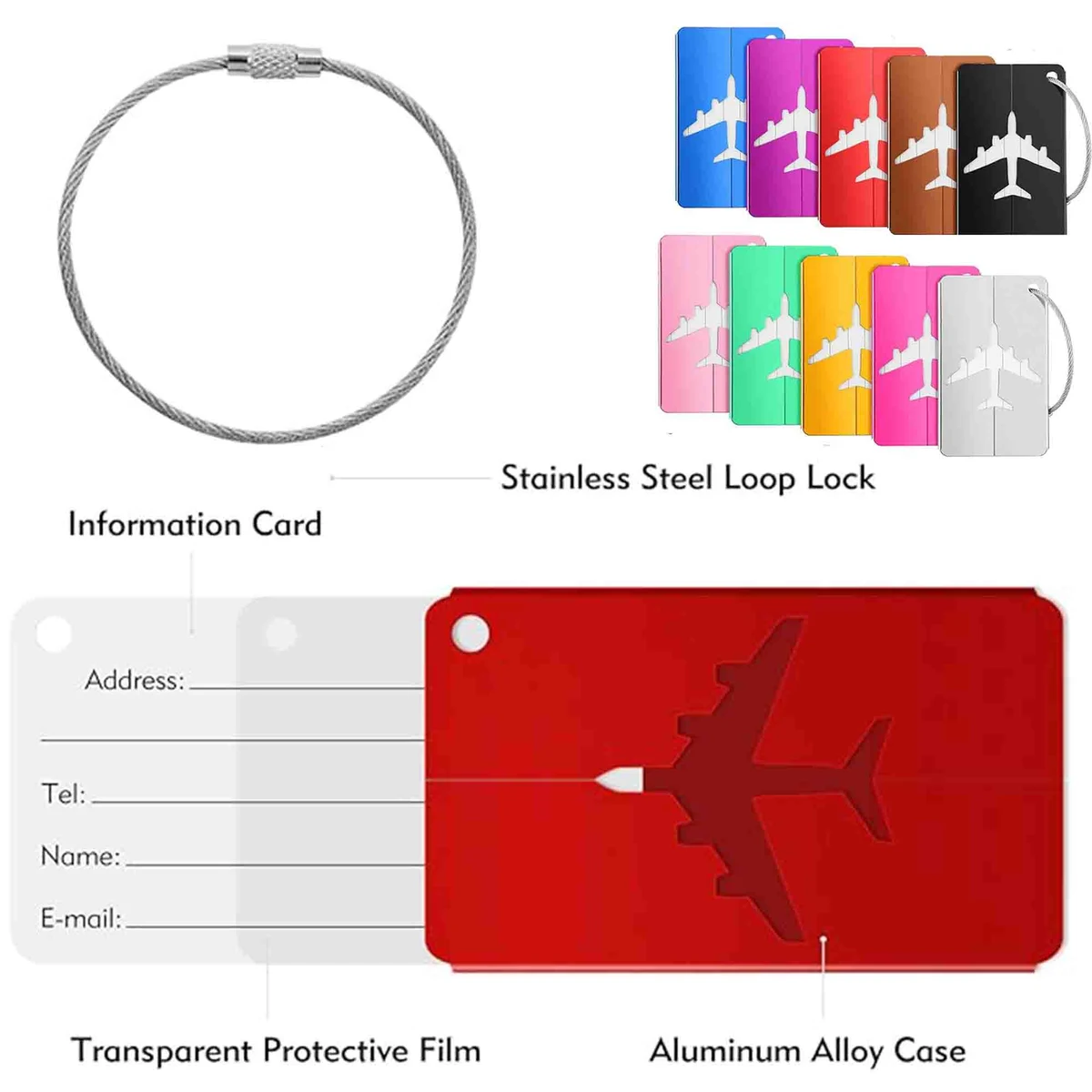 Aluminium Alloy Suitcase Tag 1