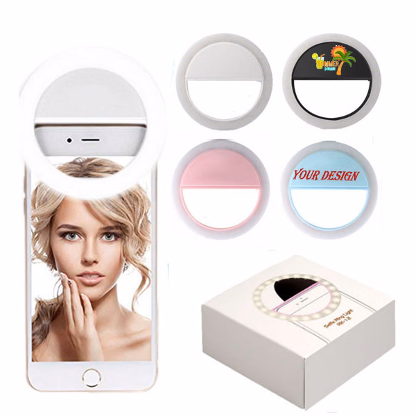 LED Selfie Ring Fill Light Battery Powered For Phone