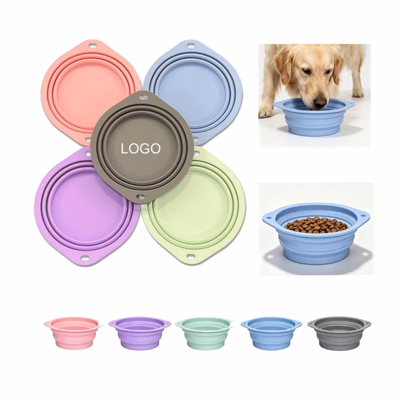 Food-Grade Silicone Collapsible Pet Bowl