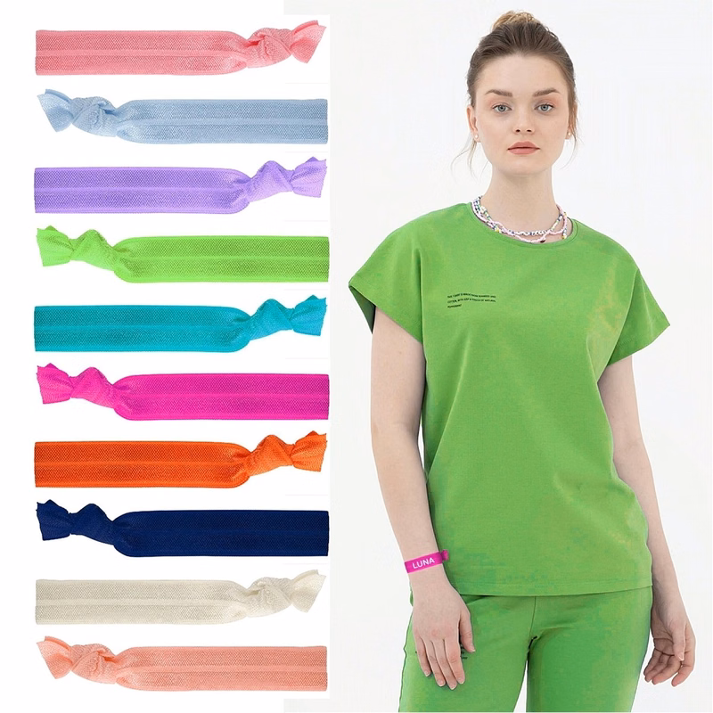 Colorful Elastic Knotted Hair Tie