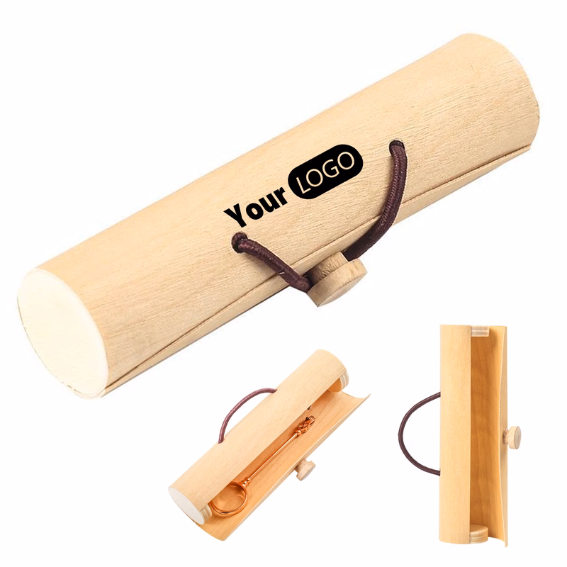 Wood Cylindrical Jewelry Box