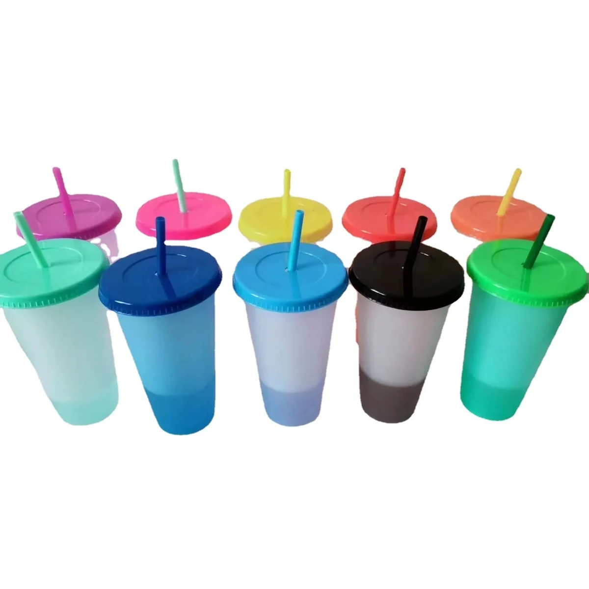 710ml Color Change Straw Cup 1