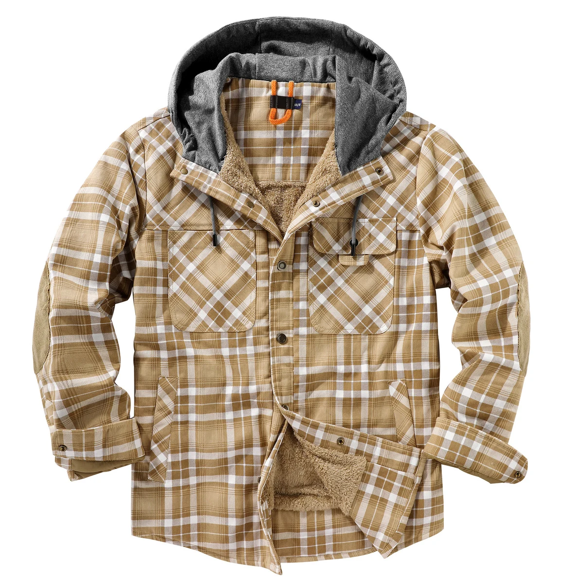 Winter Coat Jacket Sherpa Lined Full Zip Up Hoodie 1
