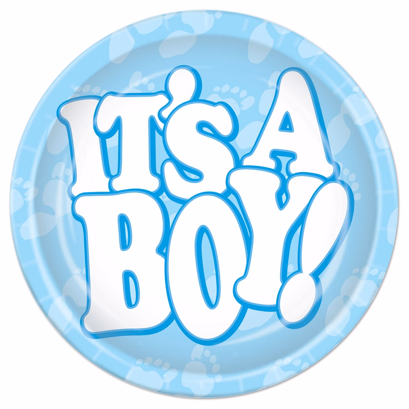 It's A Boy! Plates