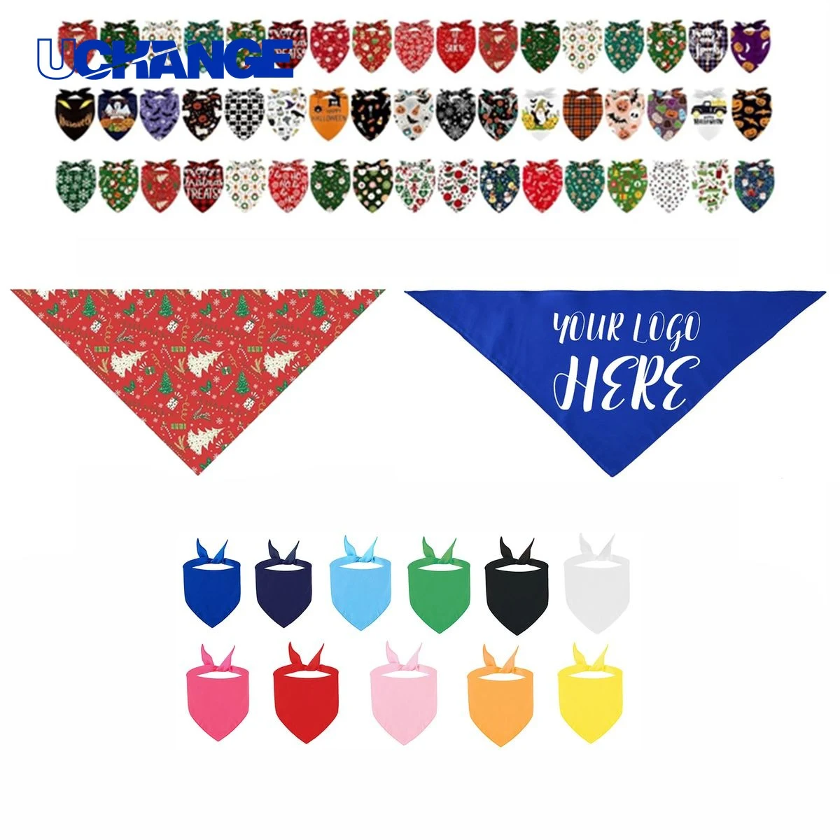 Full Color Pet Dog Bandana for Daily Wear 1