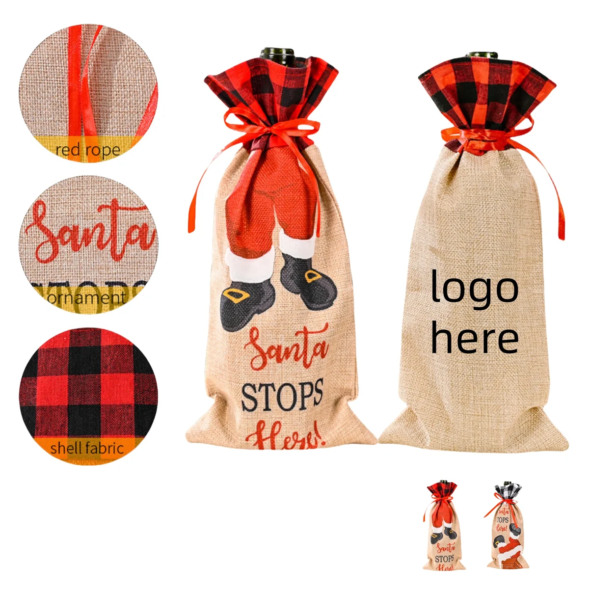 Red Wine Bottle Bag 1