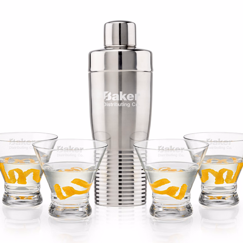 Genoa Shaker & Rideau Martini Set