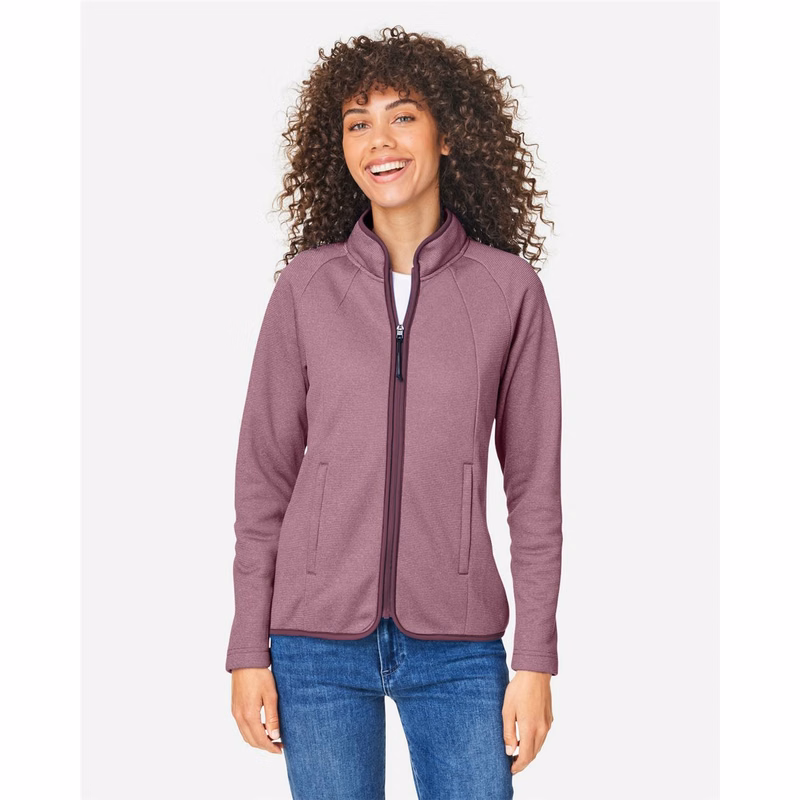 Women's Venture Heathered Stripe Full-Zip Jacket - CE72W