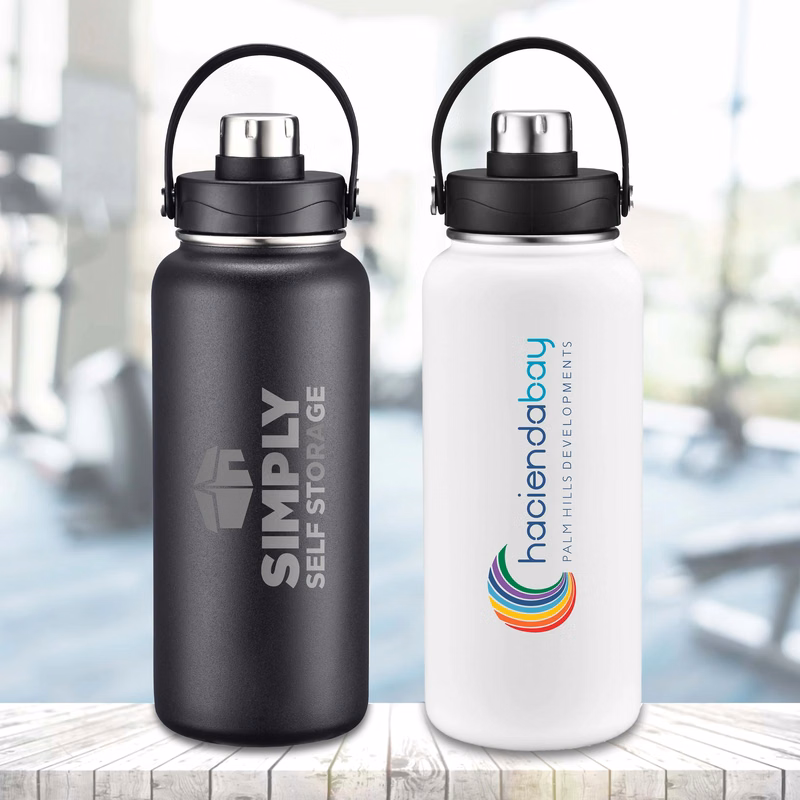 IRVING - 34 OZ VACUUM SEALED WATER BOTTLE WITH CARRIER