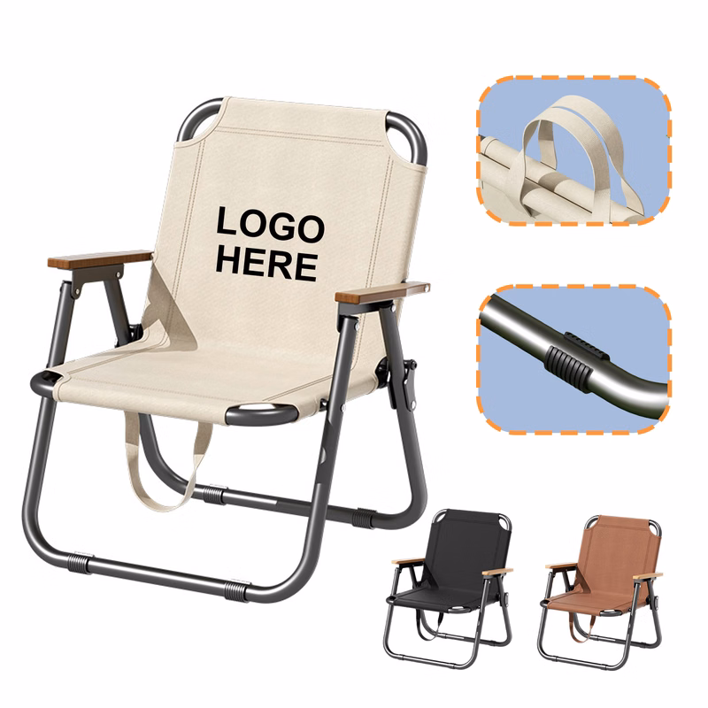 Portable Camping Chair With Hand-Held Rope
