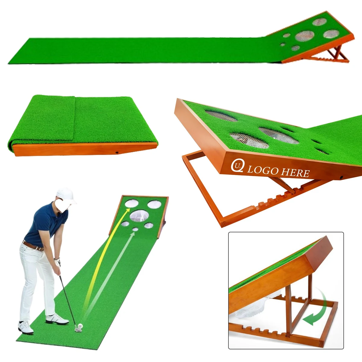 Wood Golf Putting Exerciser 1
