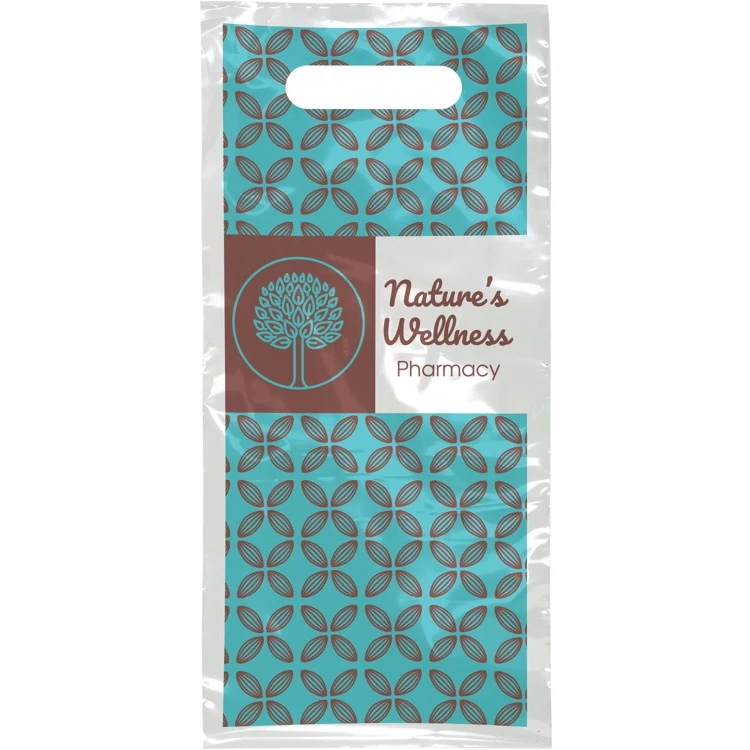 Digital Full Color 1-Sided Clear Plastic Bag (6" x 13") 1