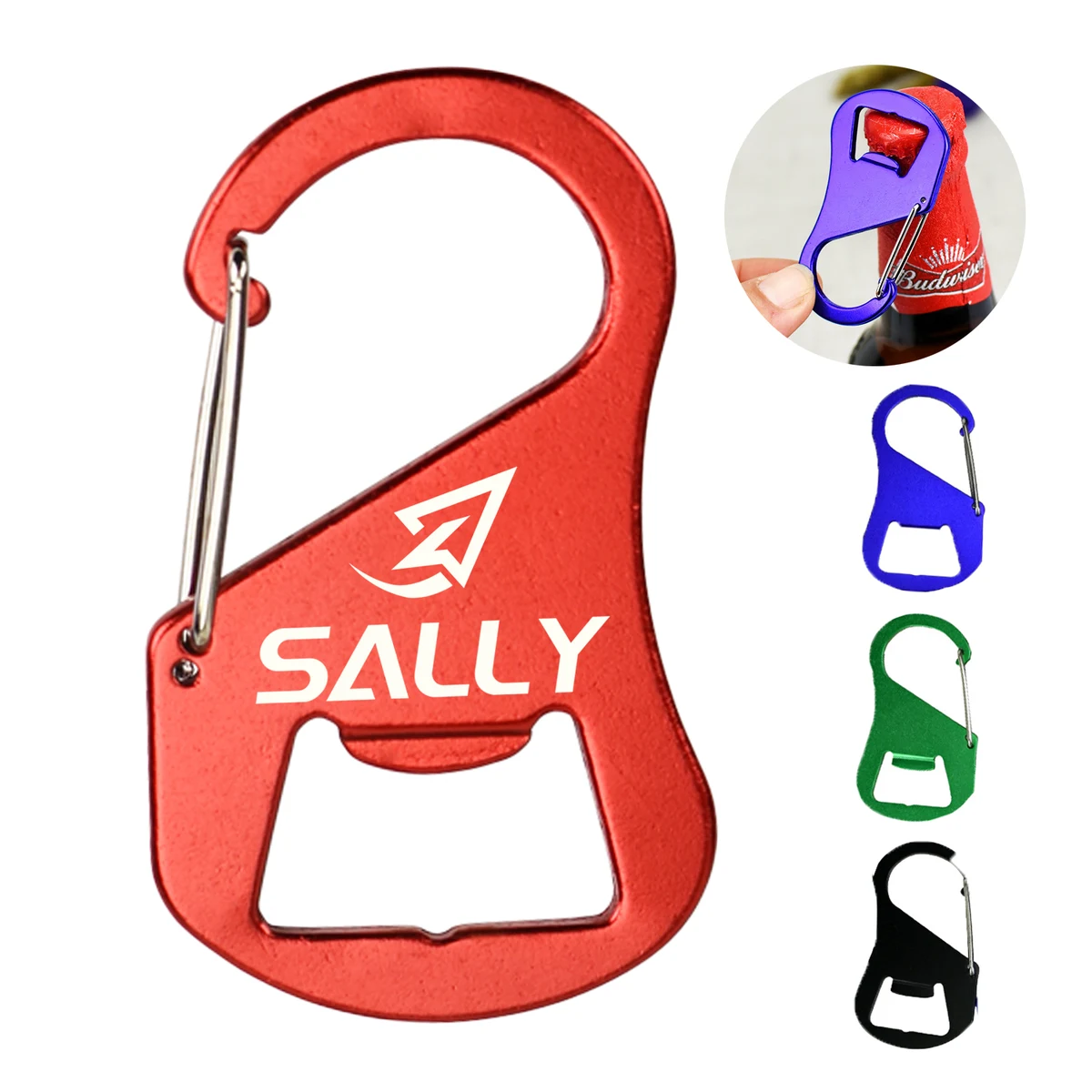 Aluminum Carabiner Bottle Opener 1