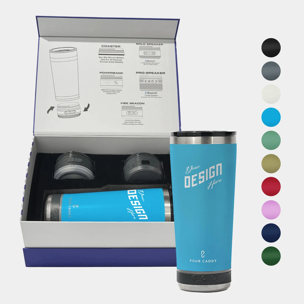 Pour Caddy® Go Caddy 18 Oz. Tumbler Gift Set 1