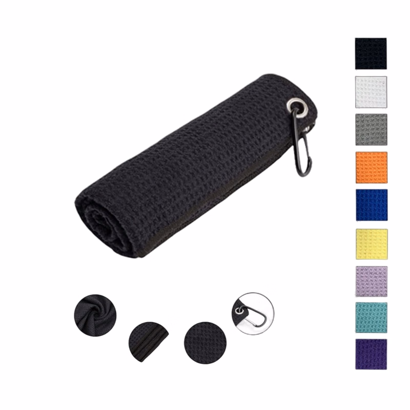 Microfiber Golf Towel with Carabiner Clip