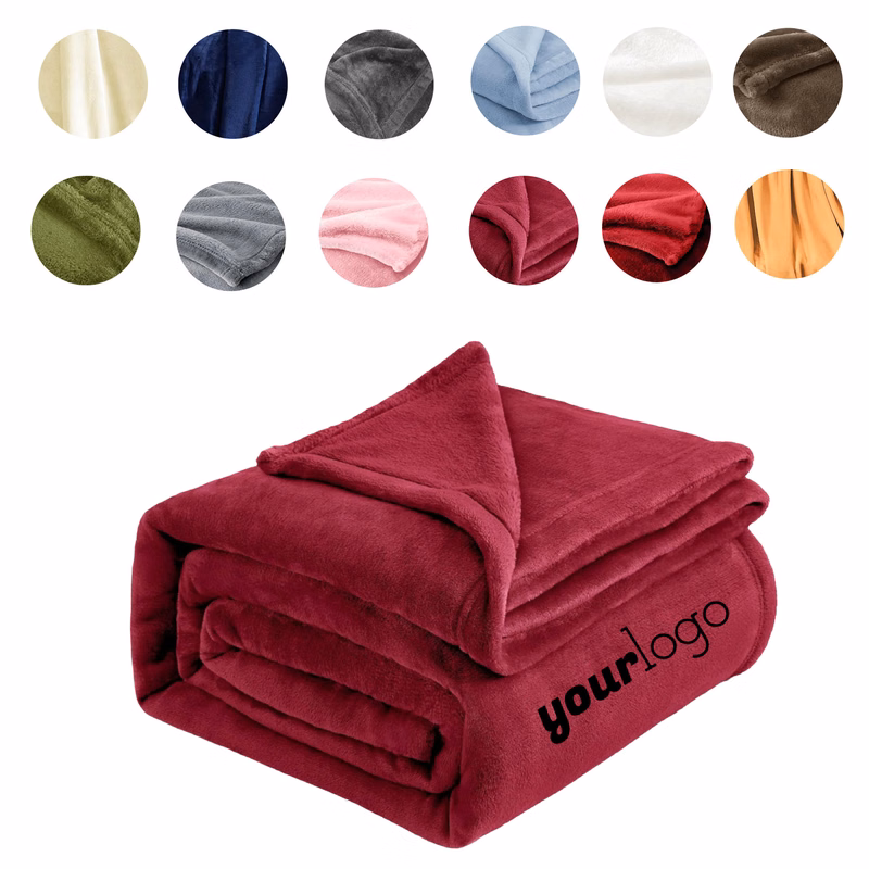 Premium Plush Flannel Fleece Blanket for Bed and Sofa