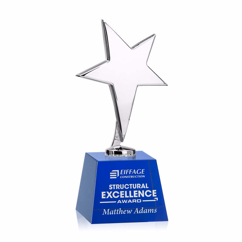 Tuscany Chrome Star on Robson Base - Blue