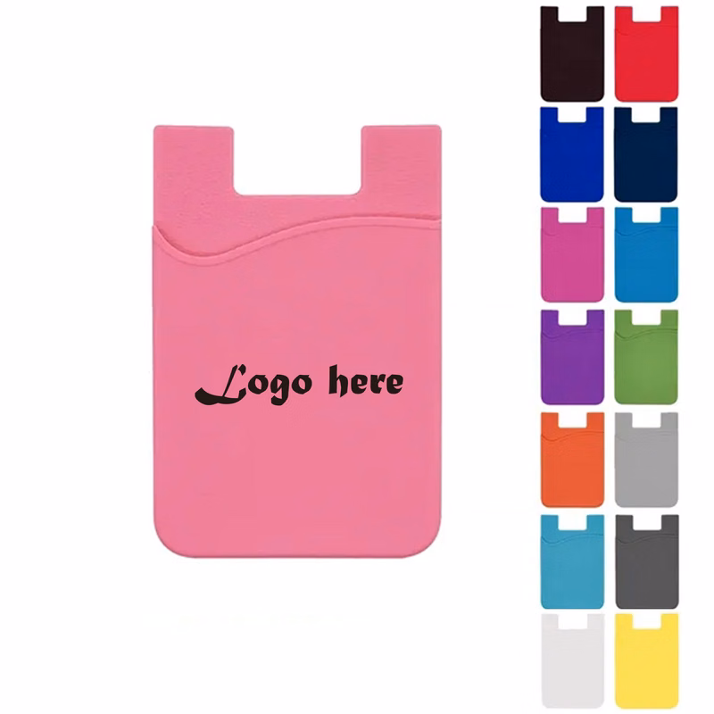 Silicone Single Layer Wallet Mobile Phone Card Cover