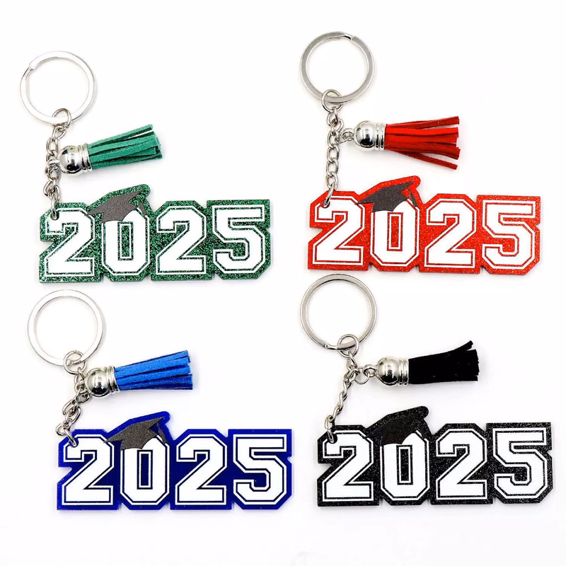 Acrylic Graduation Tassel Keychain