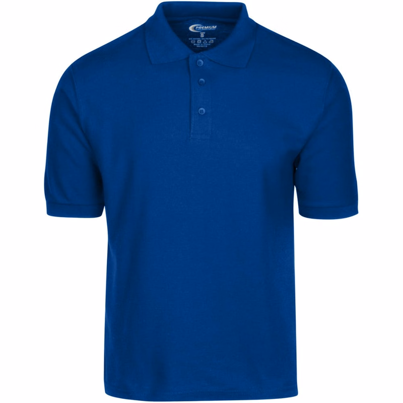 Men's Polo Shirts - Royal Blue Size Small