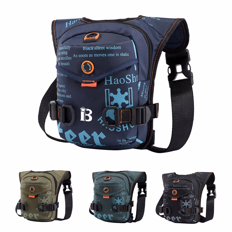 Nylon Outdoor Tactical Waist Bag With Earphone Hole