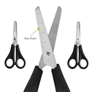 Small Scissors with Ruler Blade And Ergonomic Handle 1