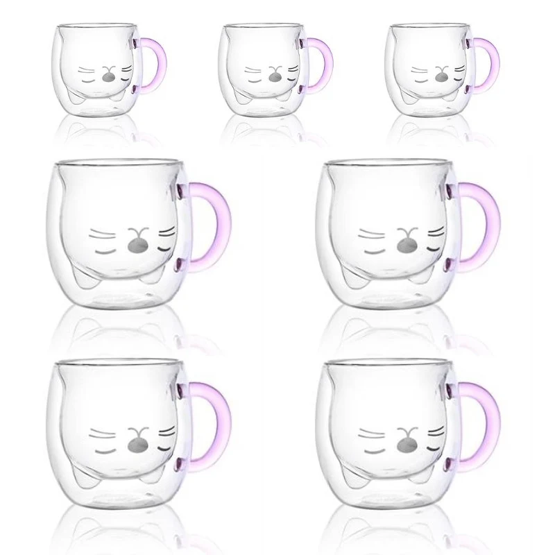 Three-dimensional Cat Glass Cup 1