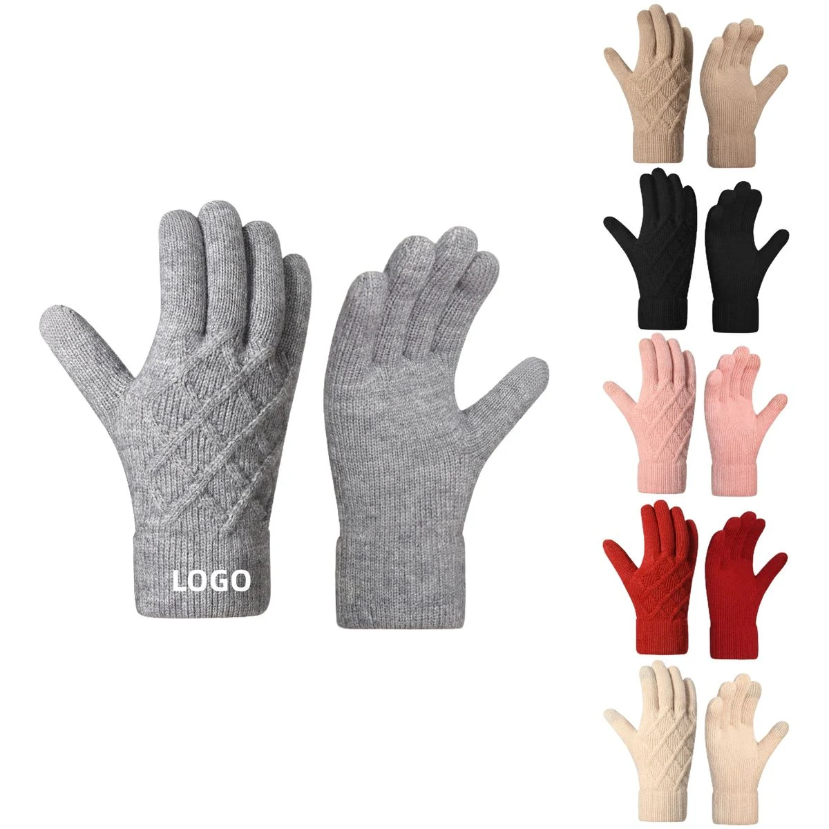 Touch Screen Knitted Gloves 1