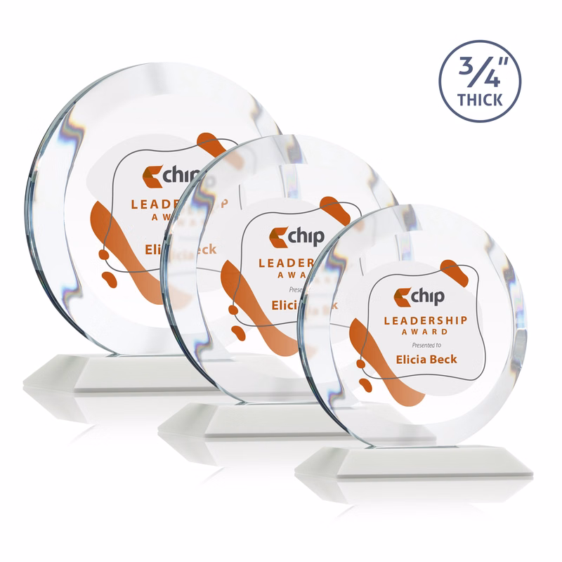 Gibralter VividPrint™ Award - White