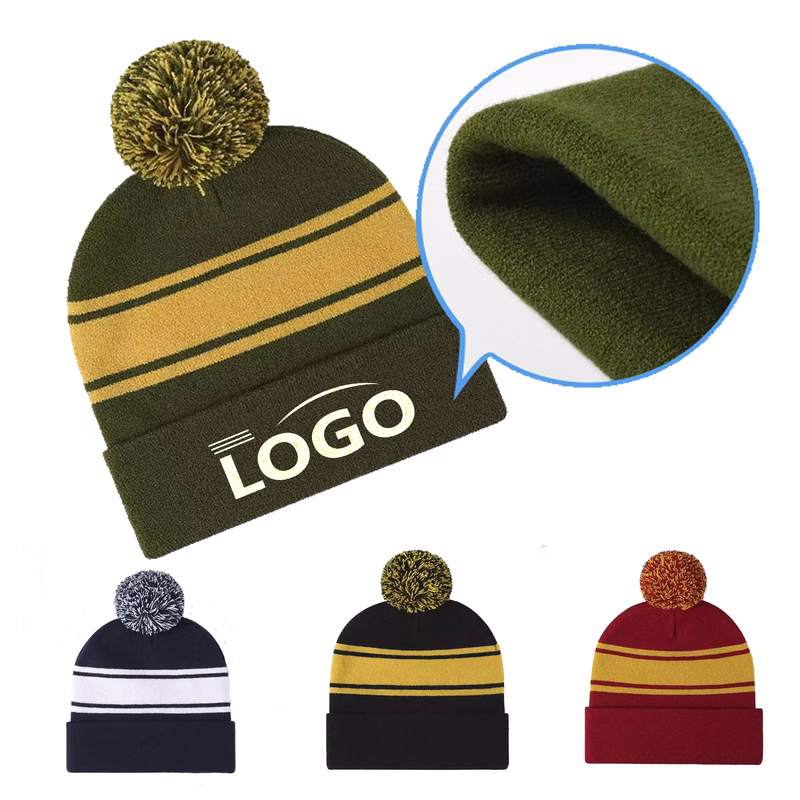 Winter Lightweight and Loose Pom Hat